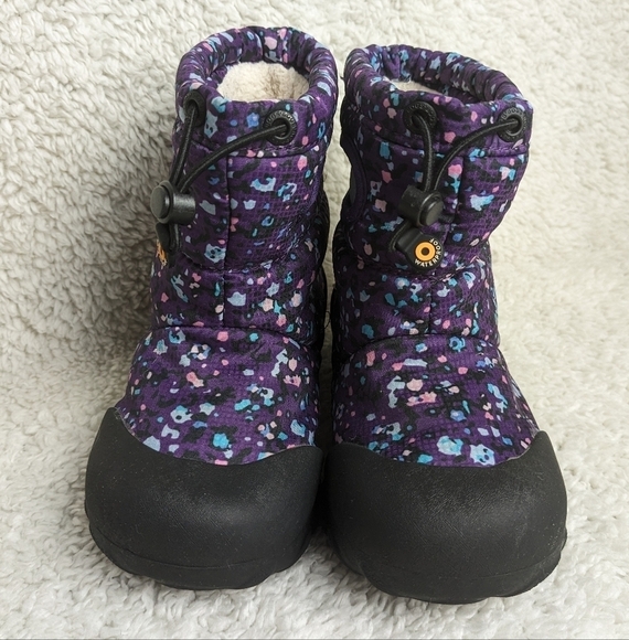 Bogs Kids' Purple Multi-Color Snow Boots - Picture 2 of 8